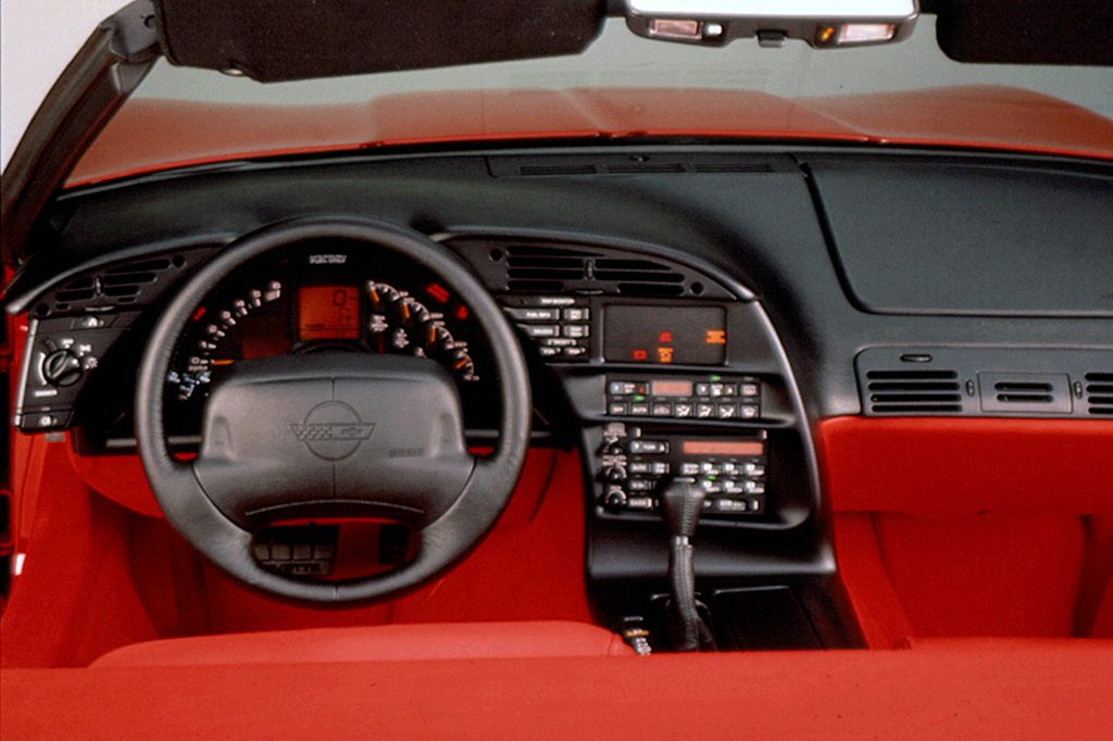 1994 Chevrolet Corvette interior.