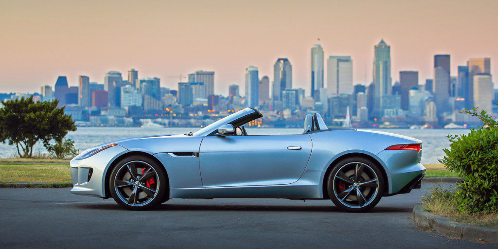 jaguar f type light blue