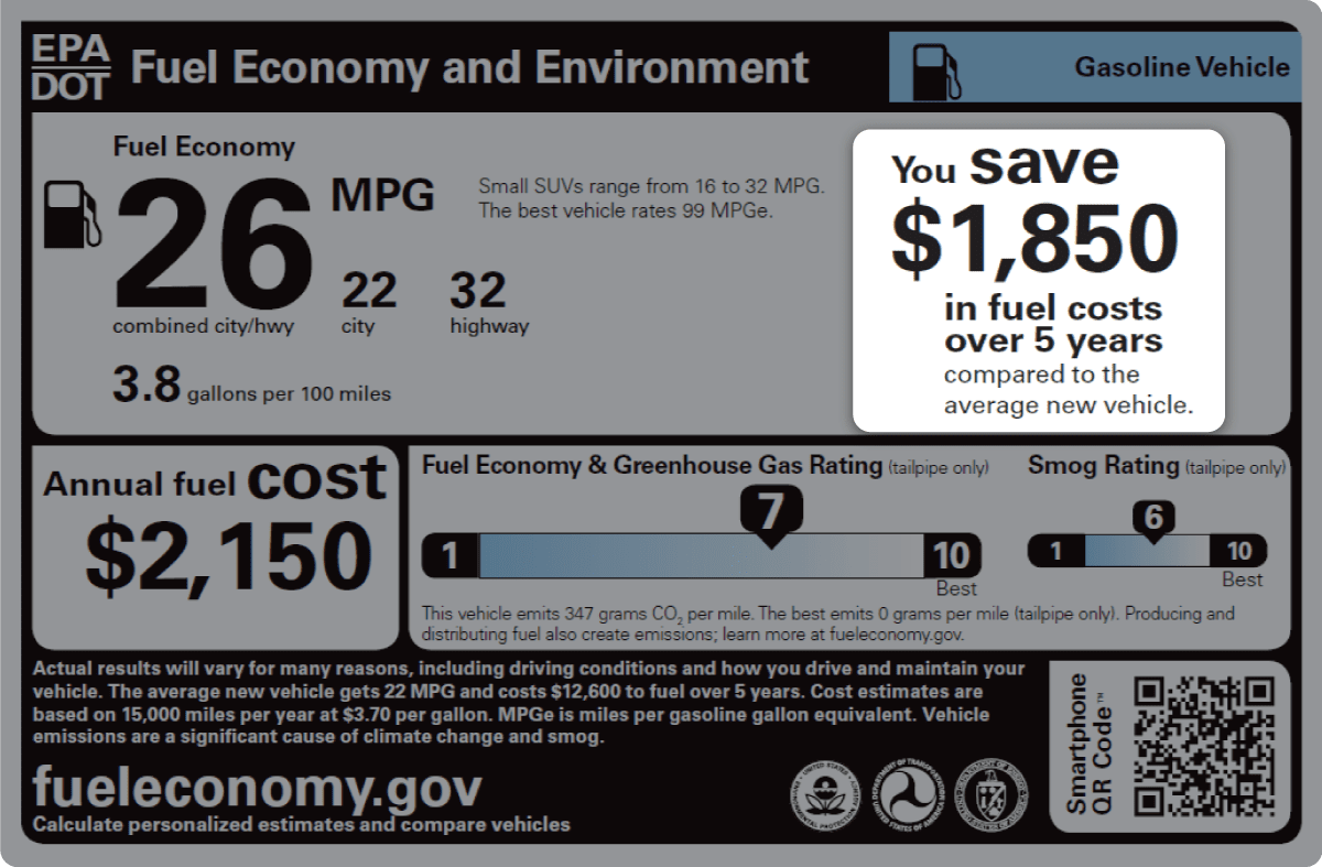 Morony Label Gas Save