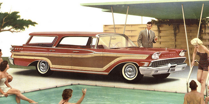 Cars by pools