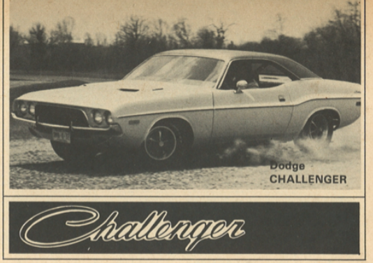1972 Challenger specs