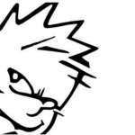 Calvin Peeing Sticker