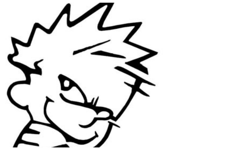 Calvin Peeing Sticker