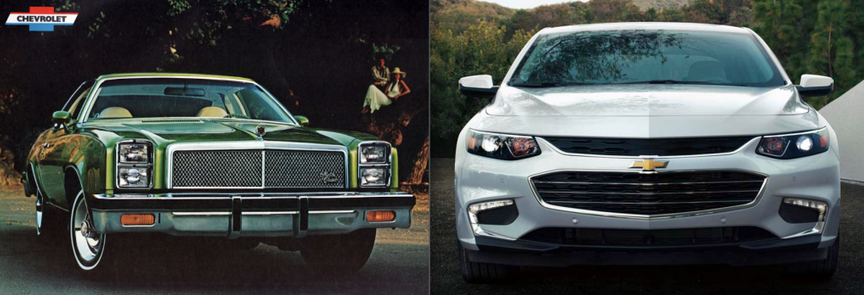 Malibu Standard-Equipment Showdown: 1976 vs. 2016
