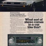 Craig Stereo/DeLorean Ad