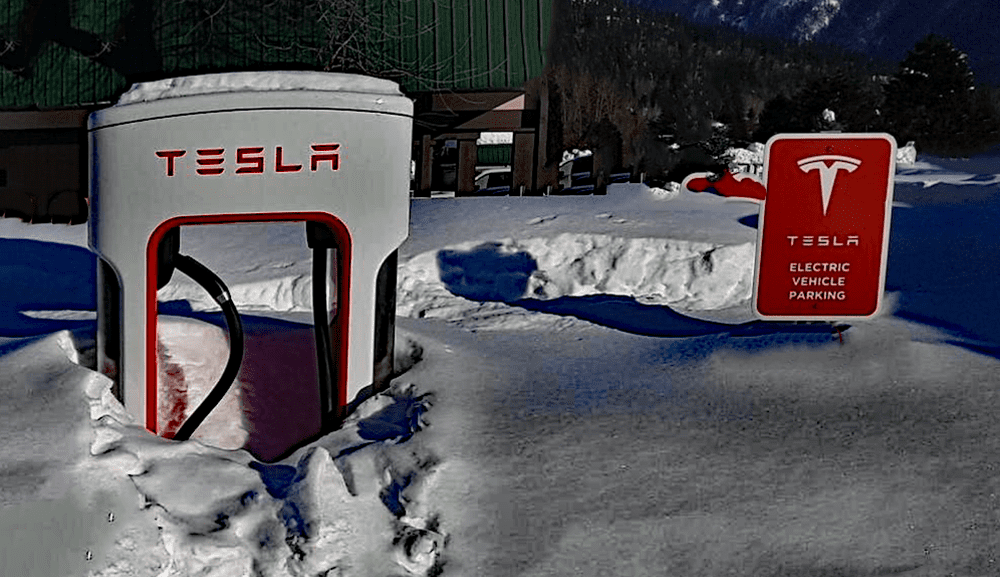 Tesla Supercharger station