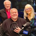 Tom with Chicago late-night radio legends Steve and Johnnie