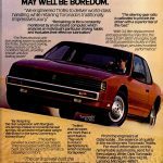 1987 Oldsmobile Toronado Ad, RED, Troféo