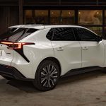 White, rear view, 2026 Subaru Solterra