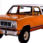 1974 Dodge Ramcharger, orange
