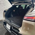 2025 Nissan Murano Platinum in Champagne Silver, rear hatch, cargo area