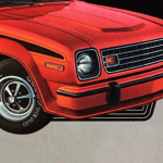 1978 AMC Gremlin GT, Wheel detail, Red, Black stripes