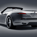 Fisker Tramanto, rear 3/4, top down, silver