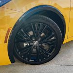 2026 Toyota Prius Nightshade Plug-in Hybrid in Karashi, black wheels,