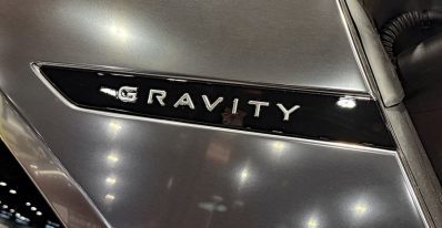 Lucid Gravity, D-pillar logo, D-pillar badge,