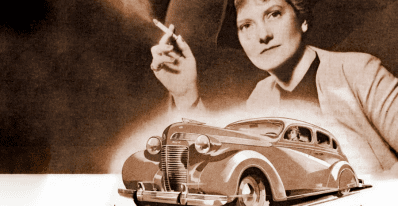 Chrysler Ad, Alma Archer, smoking