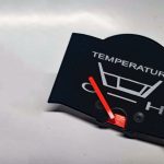 Dashboard Temperature Gauge, vintage