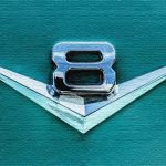 Classic Car, V8 Logo Chrome,